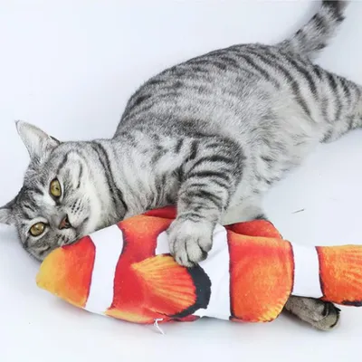 Движущаяся рыба, игрушки для кошек, Интерактивная мягкая рыба, игрушка для  кошек, Интерактивная игрушка для кошек, движущаяся игрушка для кошек, 1 шт.  | AliExpress