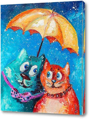 Картина по номерам на подрамнике Двое под зонтом 40х50 по цене 790 ₽/шт.  купить в Москве в интернет-магазине Леруа Мерлен