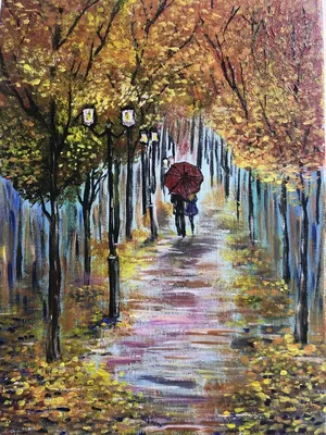 Купить картину Двое под зонтом в Москве от художника Иванчина Яна
