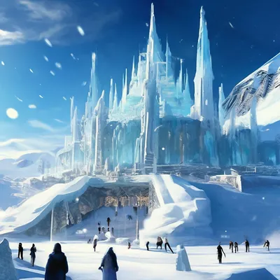 Дворец Снежной королевы Ледяной …» — создано в Шедевруме