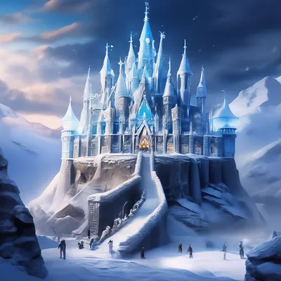 Ледяной замок снежной королевы» — создано в Шедевруме