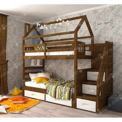 Двухэтажная кровать Аладин - купить Двухъярусные кровати в Киеве и Украине,  цены на Двухъярусные кровати в интернет магазине детской мебели Bibu