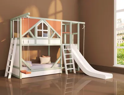 Купить Двухэтажная кровать Boo - Детские двухъярусные кровати в большом  ассортименте с доставкой по СПБ