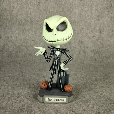 19 см с принтом \"Кошмар перед Рождеством Джек скелет, череп на Хэллоуин  встряхиванием светодиодная наголовная пластиковая фигурка героя модель  игрушки для детей, подарок | AliExpress