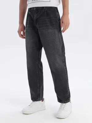 Широкие джинсы бананы, цвет: темно-серый купить в интернет-магазине ТВОЕ,  арт.B0309