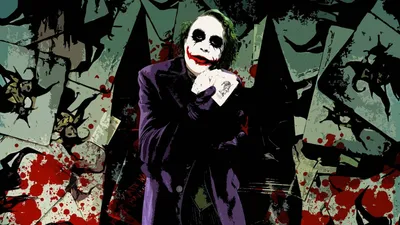 Скачать обои Тёмный Рыцарь, Джокер, Joker, Хит Леджер, раздел фильмы в  разрешении 1920x1080