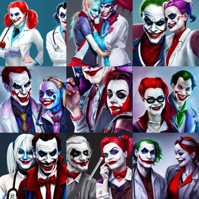 Harley Quinn and Joker Costumes - Villa Varykino