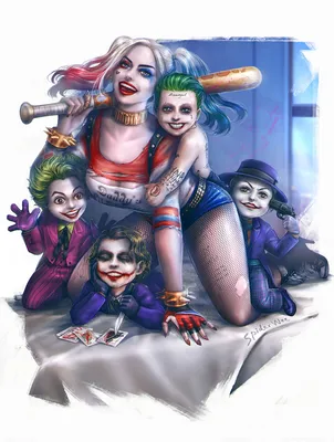 Joker and Harley Quinn - high quality 11 x 17 digital print – Greg Horn Art