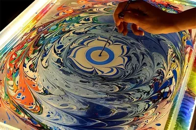 Техника рисования на воде Эбру в домашних условиях для детей и взрослых