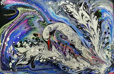 Мастер живописи на воде Ольга Каурова: Шоу эбру – это магическое действо :  Псковская Лента Новостей / ПЛН