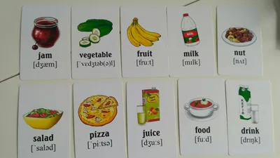 Иллюстрация 8 из 20 для Еда и напитки. Учим английские слова. Развивающие  карточки | Лабиринт - игрушки.