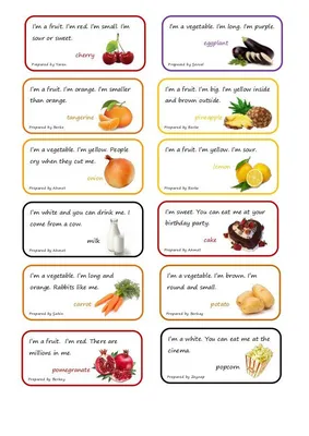 загадки на английском про еду | Food riddles, English poems for kids, Food  quiz