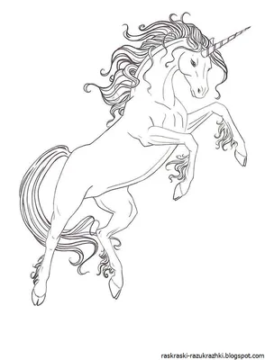Раскраска \"Сказочный единорог\" | Unicorn coloring pages, Cute coloring  pages, Kids printable coloring pages