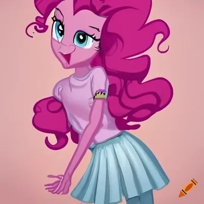 A mashup image of princess ariel and pinkie pie from equestria girls on  Craiyon