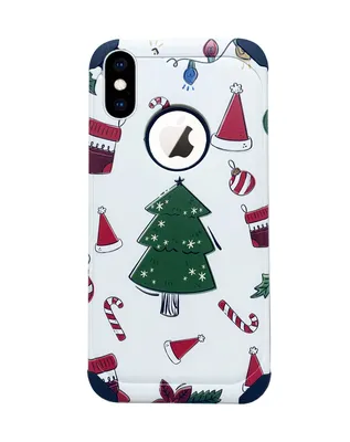 Купить Чехол для телефона из искусственной кожи с рисунком рождественской  елки для iPhone 15 14 13 12 Pro Max Samsung Galaxy S23 Ultra S20 FE A52  Redmi Xiaomi POCO Мягкий чехол | Joom