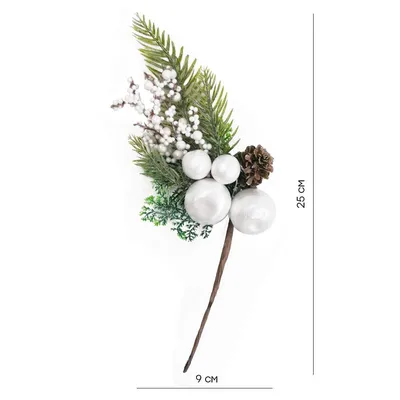 Купить Еловая ветка, еловая лапка искусственная, декор зимний 9,5 см, 30  штук по выгодной цене в интернет-магазине OZON.ru (428117849)
