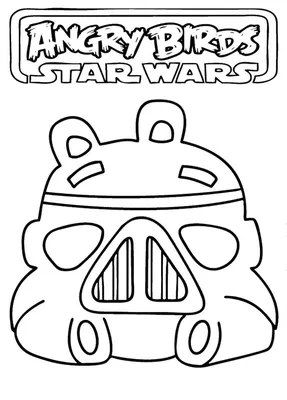 Online coloring pages Coloring page Angry birds star wars angry birds,  Download print coloring page.