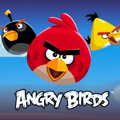 Виниловая наклейка \"Красная птица Angry Birds\"
