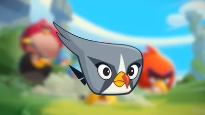Чехол для iPhone 11 Pro Max из силикона - Angry Birds Злые Птицы Энгри Бердс  лого Красный