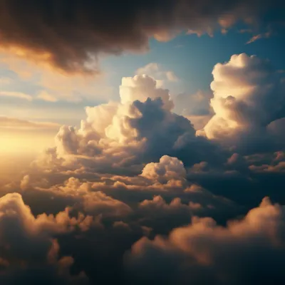 Эстетичные облака, красиво, реалистично…» — создано в Шедевруме