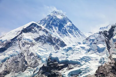 Гора эверест на закате. стоковое фото. изображение насчитывающей гора -  174437970
