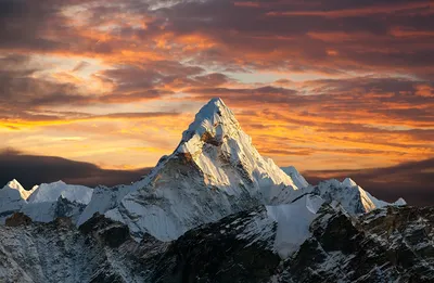 Картинка Everest, Nepal, Himalayas гора Природа снегу Рассветы и