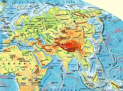 Карта Евразии политическая с странами и границами Иллюстрация вектора -  иллюстрации насчитывающей полусфера, монголия: 96686245