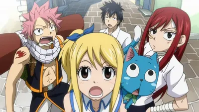 Download Anime Fairy Tail Natsu and All Characters, Anime, Fairy, Tail,  Natsu, All, Characters Wallpaper in 1920x1080 Resolution