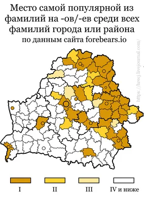 Самые распространённые фамилии в Кишинёве и северном регионе Молдовы