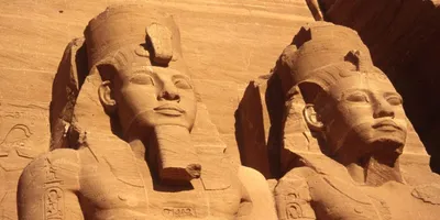 Портрет фараона. Африка, Египет, египетский логотип или символ. Винтажная  векторная иллюстрация Векторное изображение ©sergeypykhonin 163364410