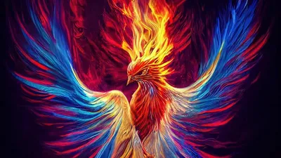 Феникс (phoenix) - мифологическая птица,возраждающаяся (a mythological  bird, reborn) #птица #миф #ог | Resim sanatı, Kuş dövmeleri, Resim