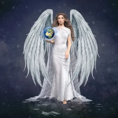Beautiful angel girl with white wings on a dark background. Fantasy, White  angel with wings, AI Generated 33261489 Stock Photo at Vecteezy
