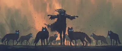 Image of a werewolf warrior in dark fantasy armor on Craiyon