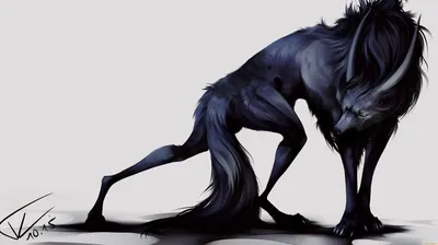 Werewolf in night forest mtg fantasy art on Craiyon