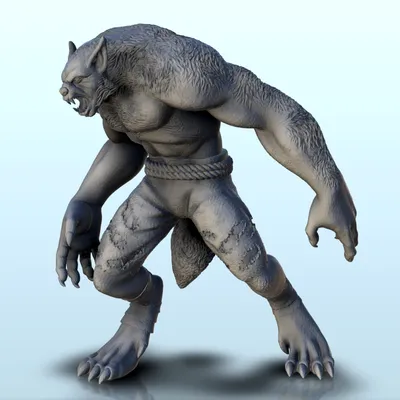 Fantasy Halloween Scary Werewolf Threatening Pose Stock Photo by ©Ravven  514100502