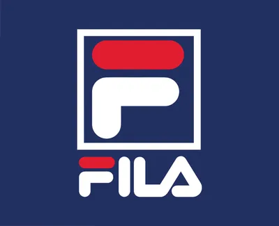 Fila Brand Logo Clothes Symbol With Name Design Fashion Vector Illustration  With Blue Background 23871349 Vector Art at Vecteezy