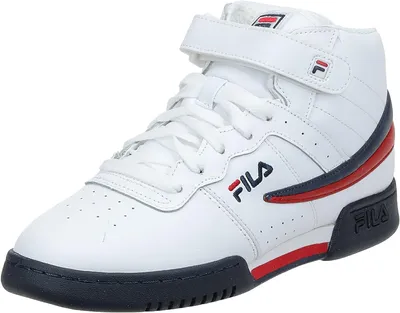 Amazon.com | Fila Men's f-13v lea/syn Fashion Sneaker, White/Navy/Red, 10 M  US | Fashion Sneakers