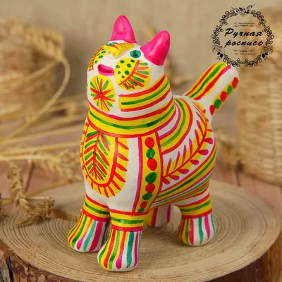 Филимоновская игрушка копилка «Кот» - купить в Москве, цены на Мегамаркет