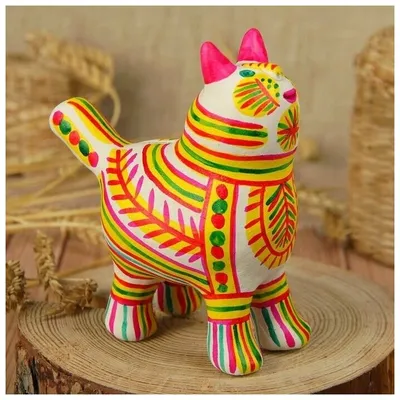 Филимоновская игрушка копилка Кот — купить в интернет-магазине по низкой  цене на Яндекс Маркете
