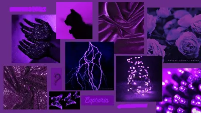 Палитра фиолетового цвета коллаж» — создано в Шедевруме
