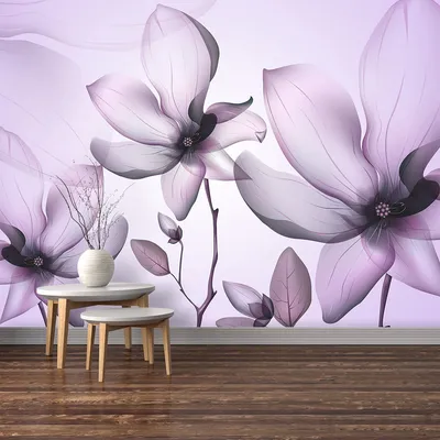 фиолетовые цветы растущие из керамической чашки Фон Обои Изображение для  бесплатной загрузки - Pngtree