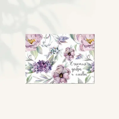 Фотообои Фиолетовые цветы и бабочки купить на стену • Эко Обои
