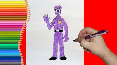 Фиолетовый парень из fnaf» — создано в Шедевруме
