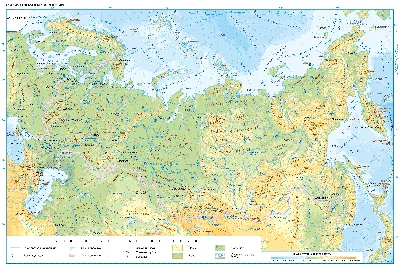 Информационный щит «Физическая карта России» — описание, цена, фото