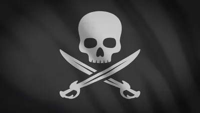 Пиратский флаг с черепом и костями Иллюстрация штока - иллюстрации  насчитывающей струил, черный: 178360342
