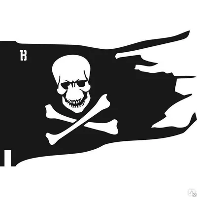 Подвесной пиратский флаг