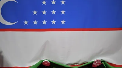 Флаг Узбекистана в векторе