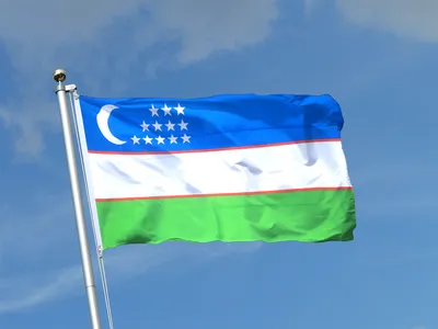 Флаг Узбекистана 1 х 2 метра. (id 15220833), купить в Казахстане, цена на  Satu.kz