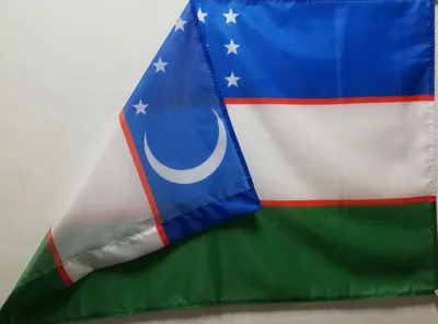 Государственный Флаг Узбекистана Машет Шесте Фоне Солнечно Голубого Неба  Высокое стоковое фото ©sezerozger 237523940
