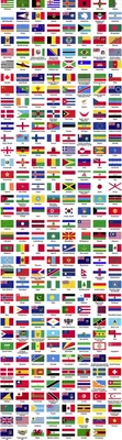 Флаги стран мира, отсортированных в алфавитном порядке Вектор для  бесплатного скачивания | FreeImages